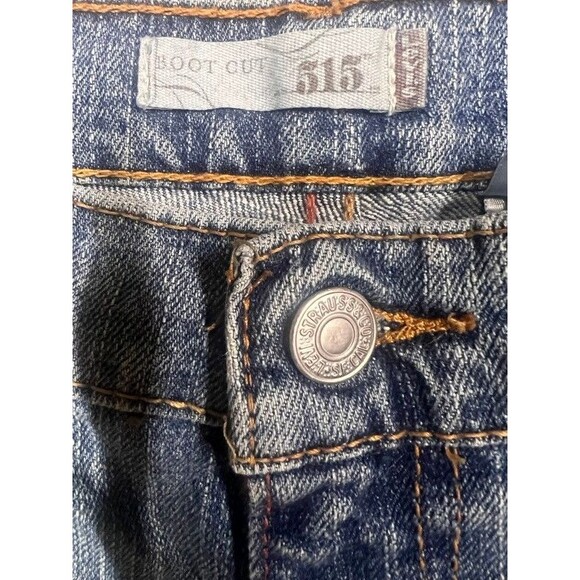 Levis 515 Medium Wash Boot Cut Denim Jeans Womens 6 Medium - Picture 5 of 11